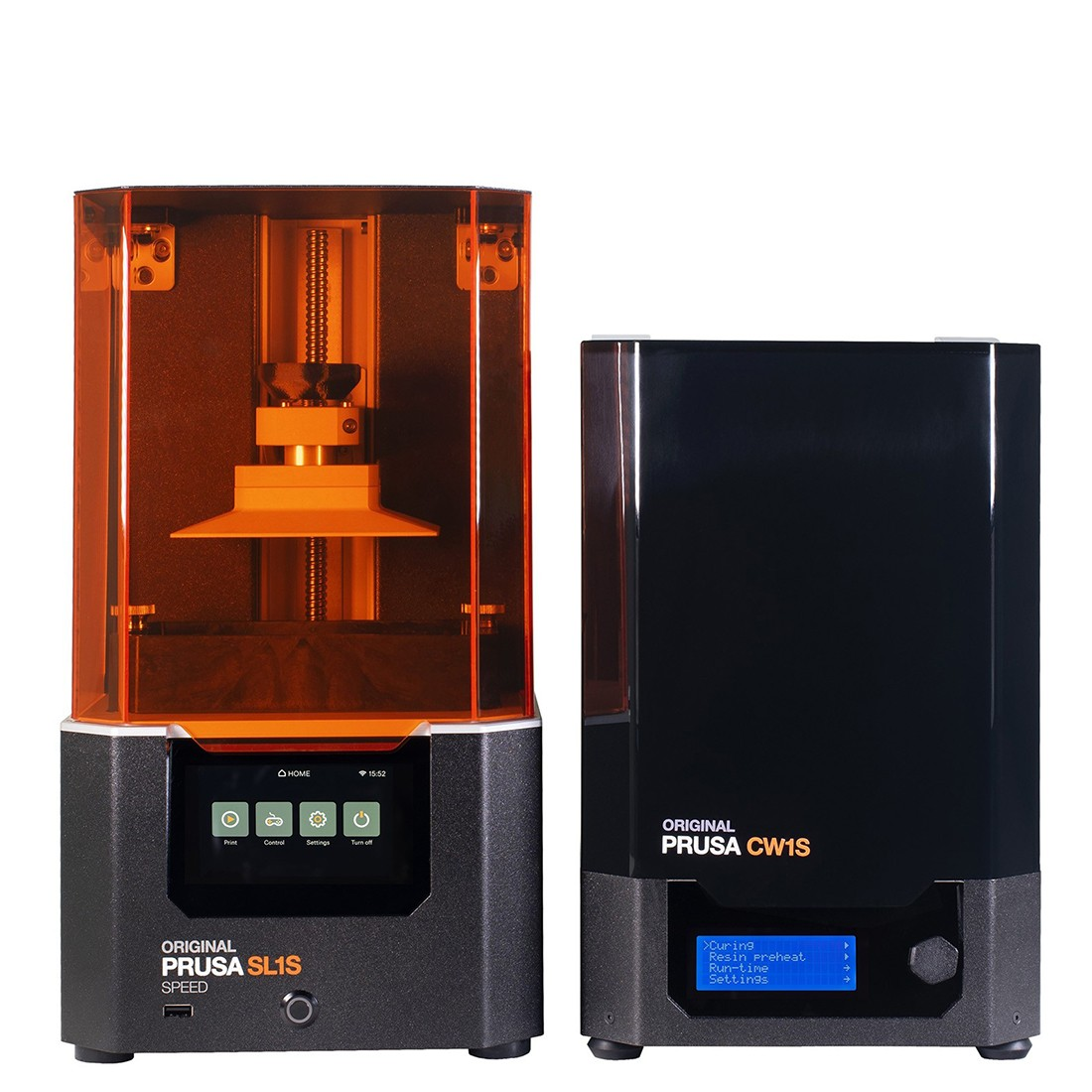 Original Prusa SL1S Speed + CW1S - To maskiner, ét workflow