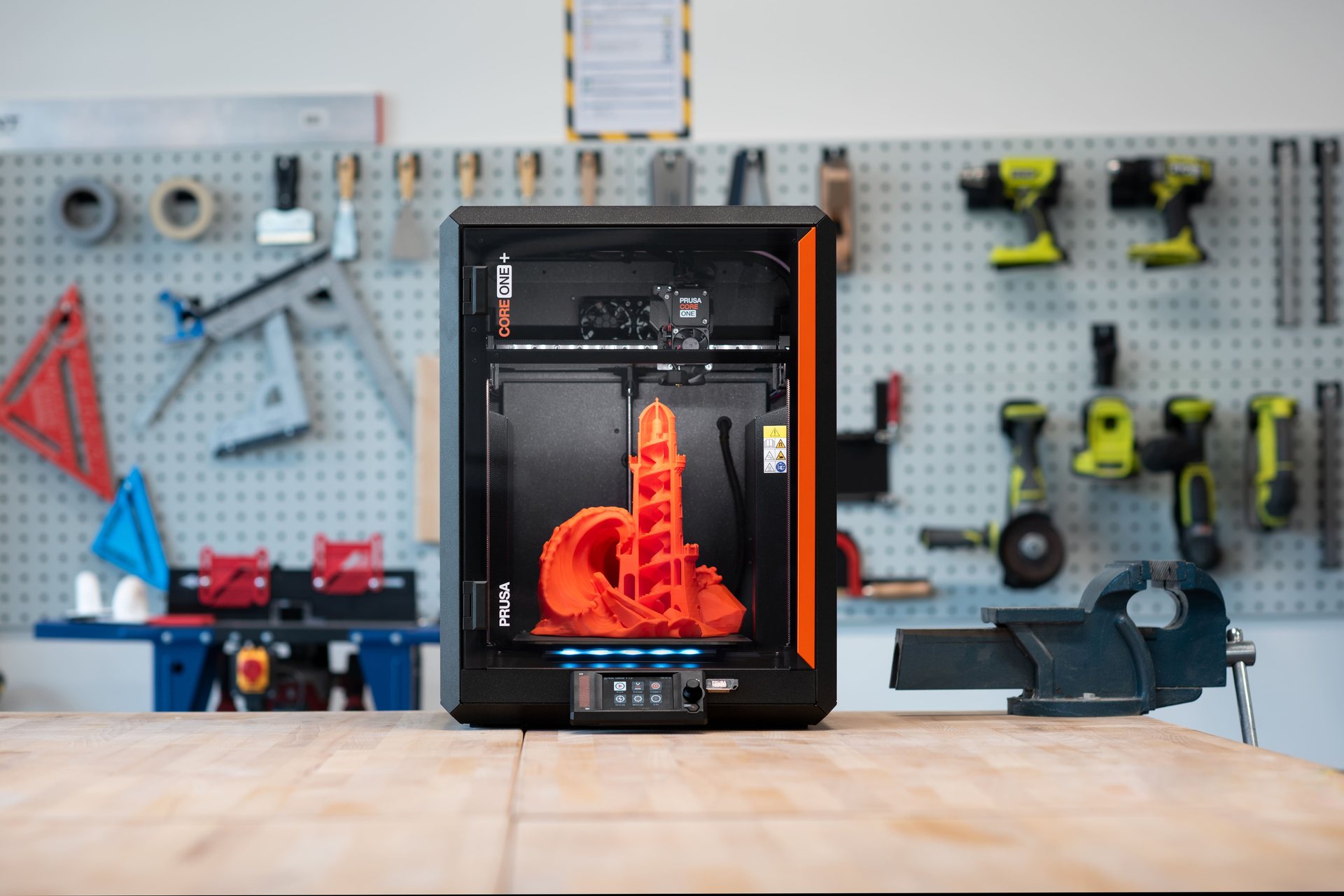 Prusa CORE One+ i værksted