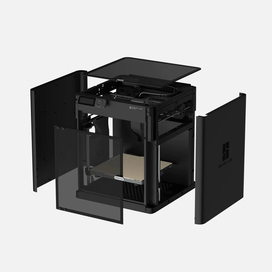 Bambu Lab P1S - Lukket glaskabinet