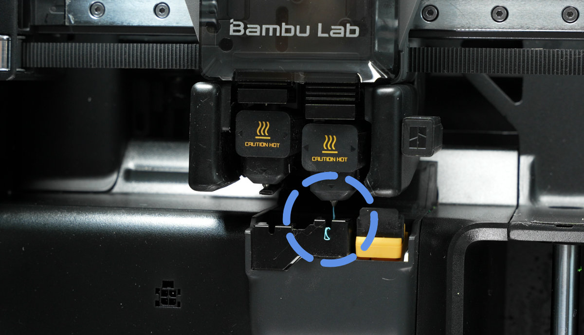 Kontrol af om dysen ekstruderer TPU-filament ensartet