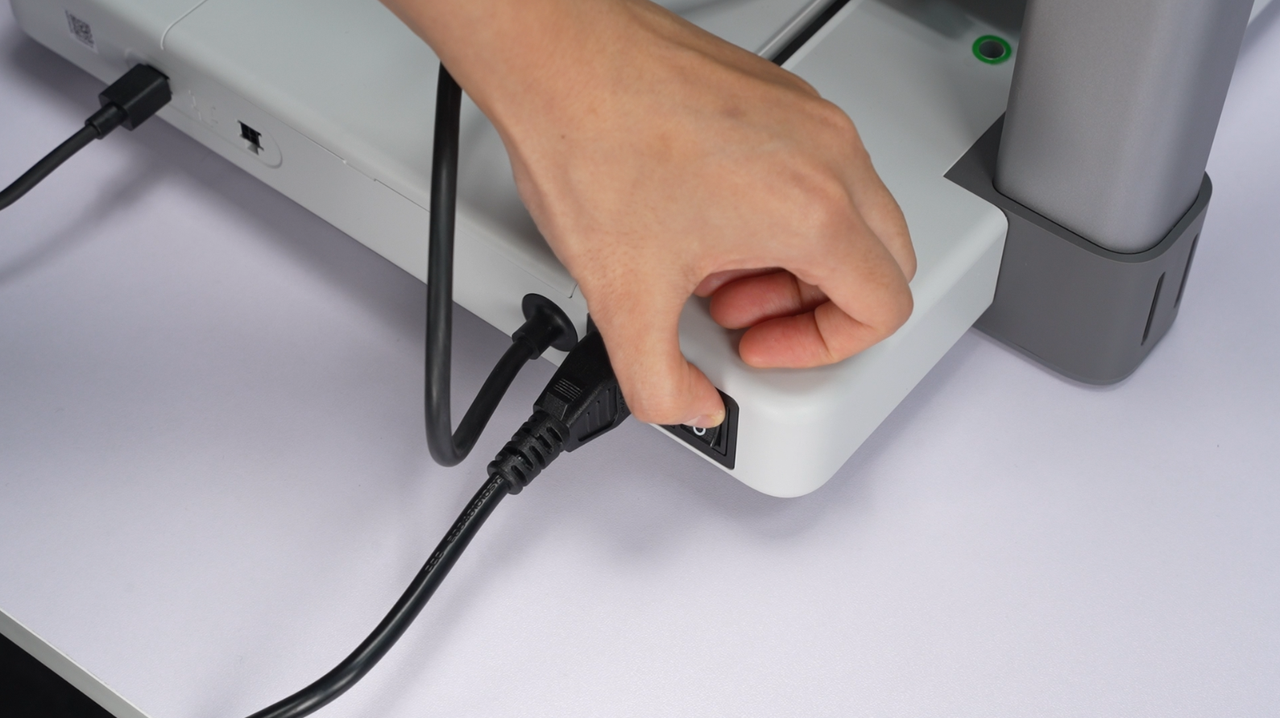 AMS Lite forbundet til printeren via 4-bens kabel
