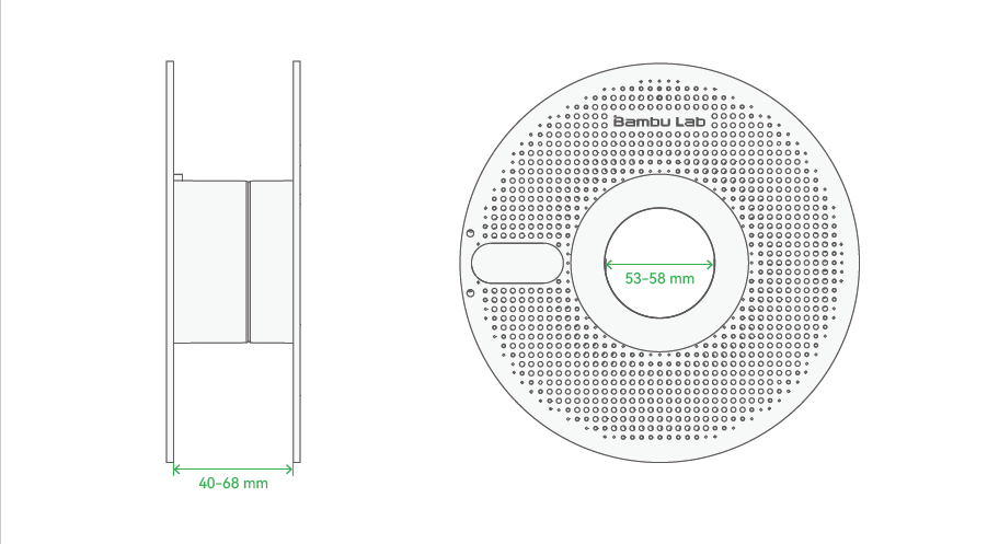 Filamenttyper der ikke egner sig til AMS Lite, fx TPU, TPE og fiberforstærket filament