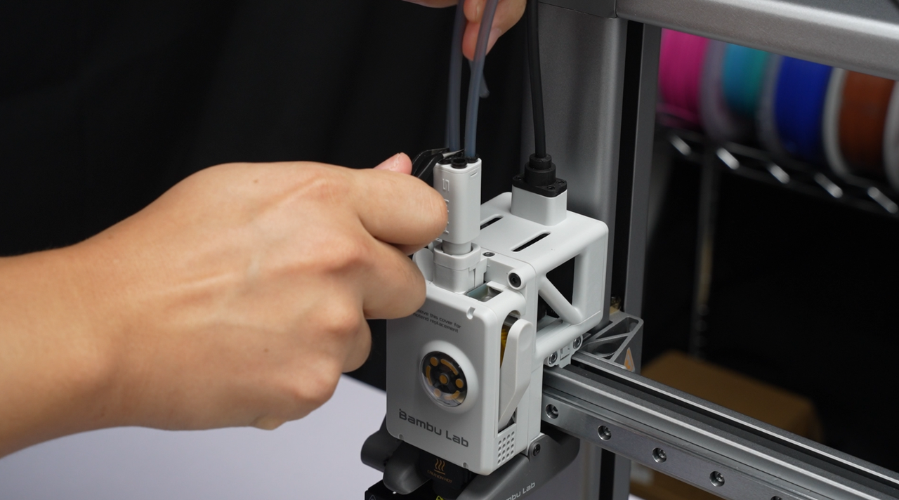 PTFE-slange fjernes fra printeren