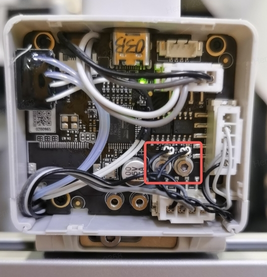 Kontrol af forbindelse mellem eddy current-sensor og TH-board