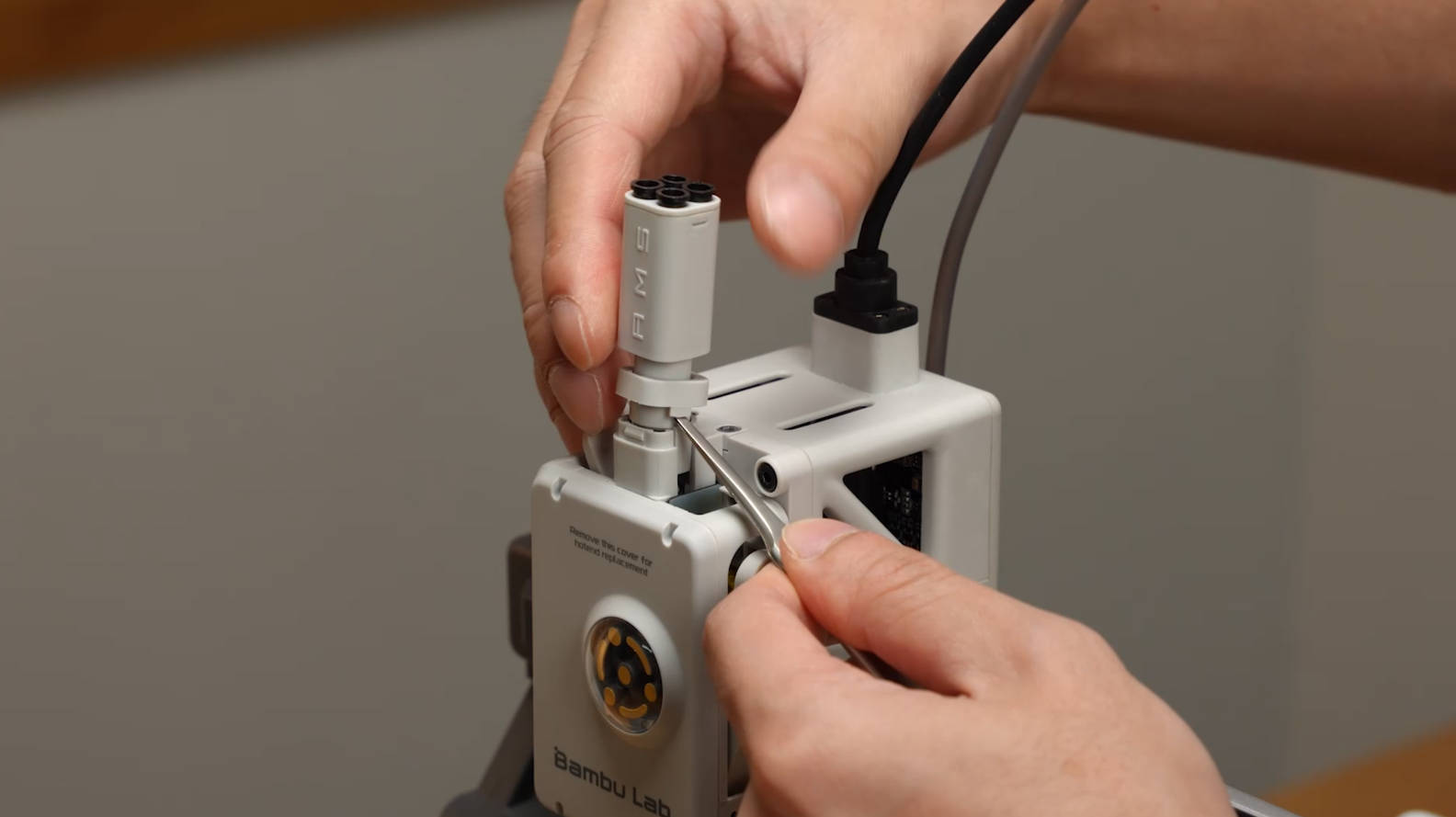 AMS lite filament-hub fjernes fra toolhead