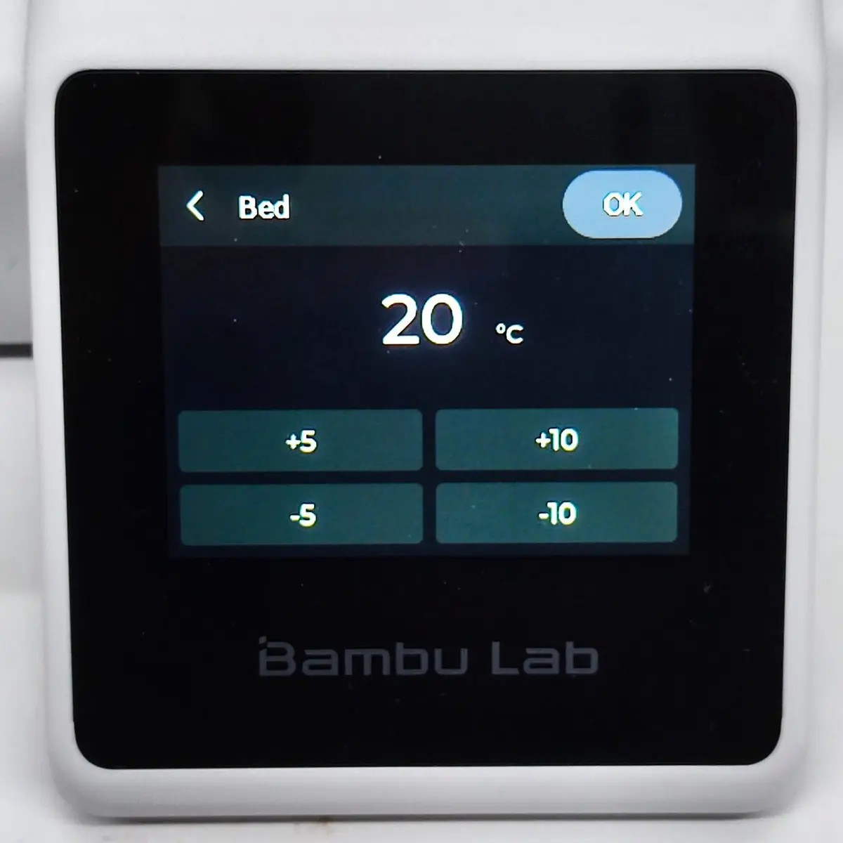 Manuel styring af bedtemperatur