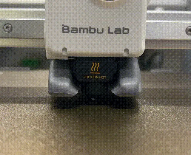 Underekstrudering på 3D-printet model fra A1-serien