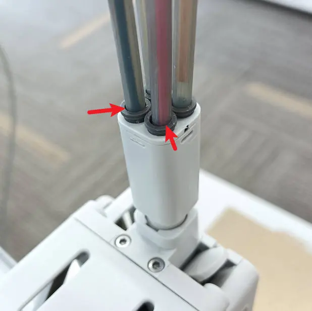 Filament-hub med flere filamenter sat i