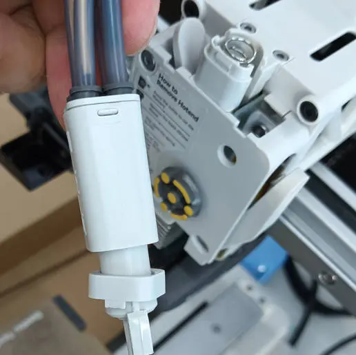 Kontrol af om der sidder afbrækket filament inde i hubben