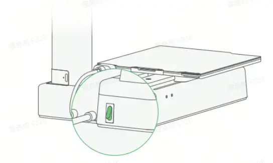 Tryk på tænd/sluk-knappen for at slukke printeren
