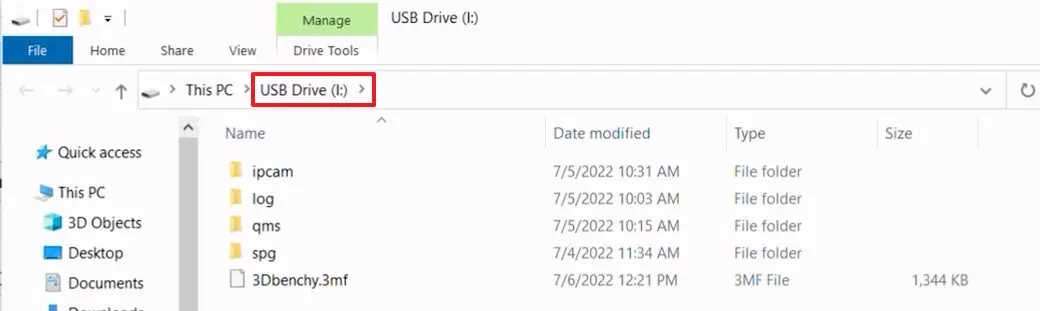 Kopier opdateringspakken til microSD-kortets rodmappe