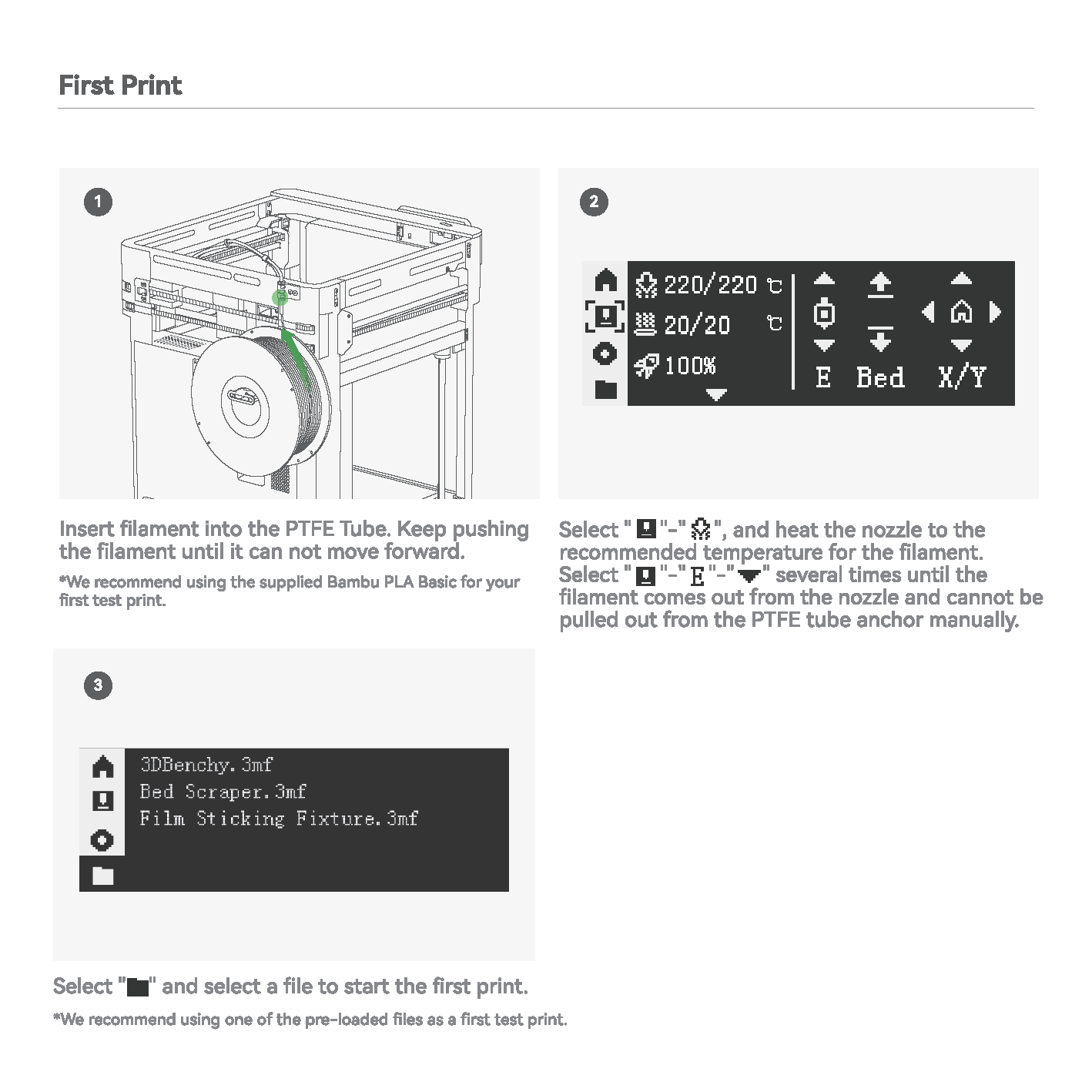 Start dit første print på Bambu Lab P1P