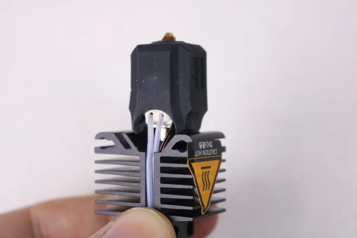 Silikonesokken monteres på hotend