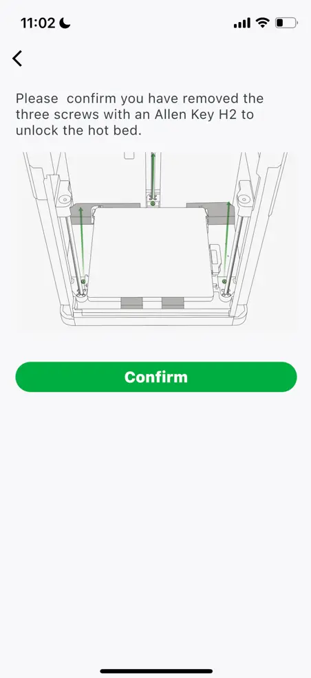 Printeren forbinder til det valgte Wi-Fi