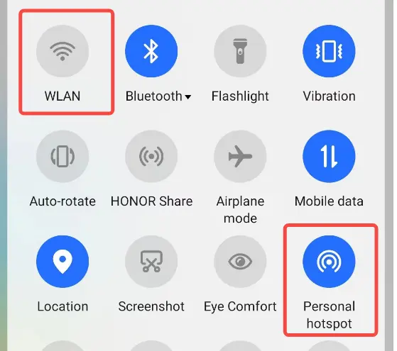 Mobilens WiFi slaas fra inden hotspot startes