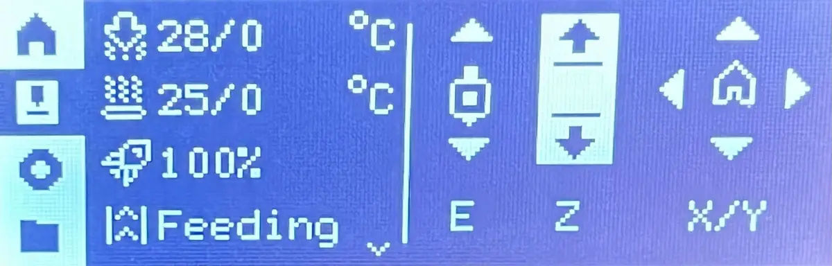 Styring af Z-aksen paa P1
