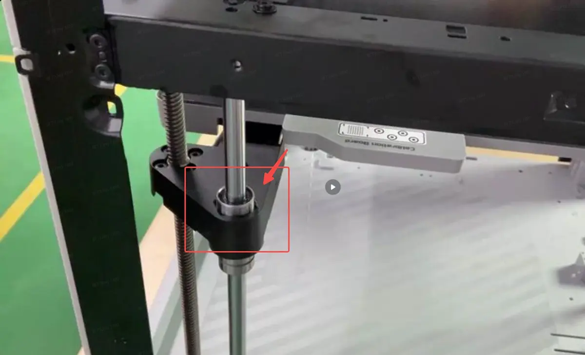 Løsnet Z-akse lineærleje på Bambu Lab printer