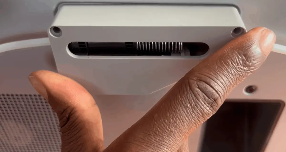Animation der viser montering af filament buffer