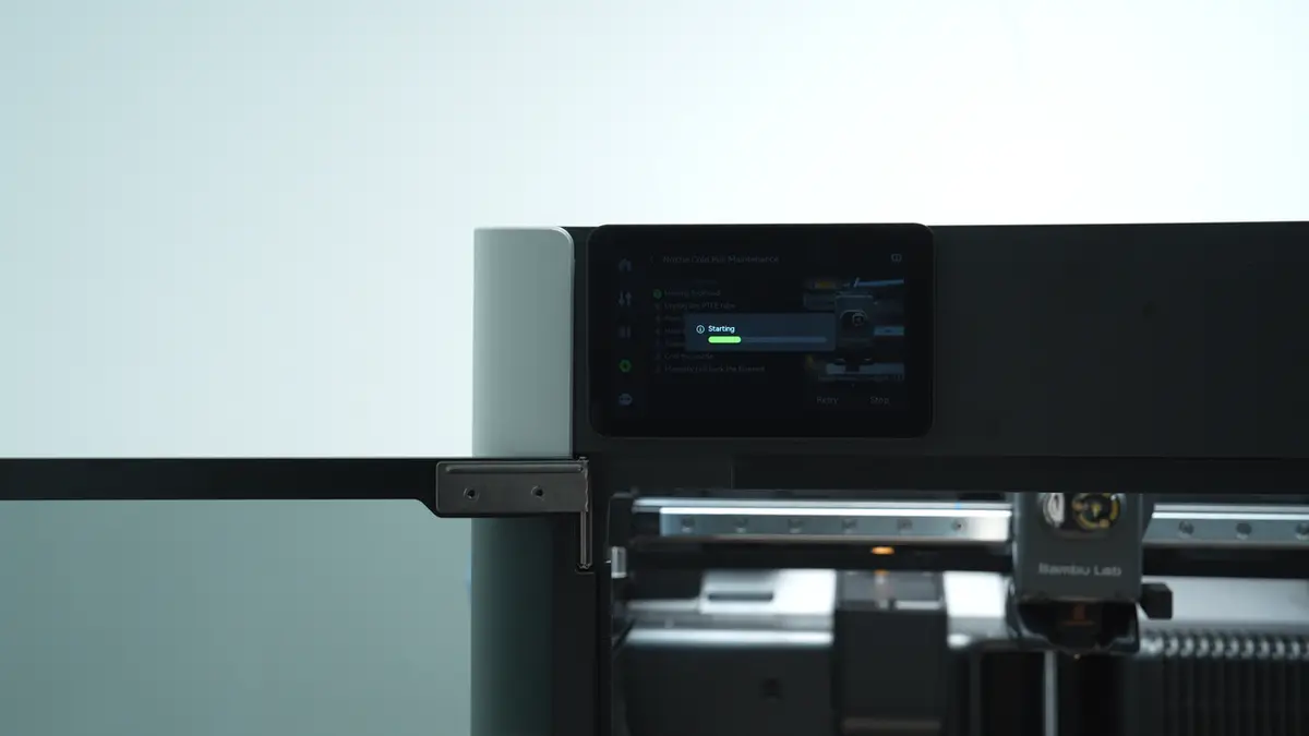 Printeren udfører cold pull-processen automatisk