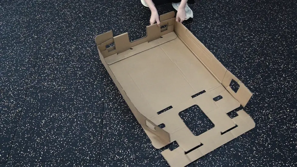 Foldning af bundskal trin 3