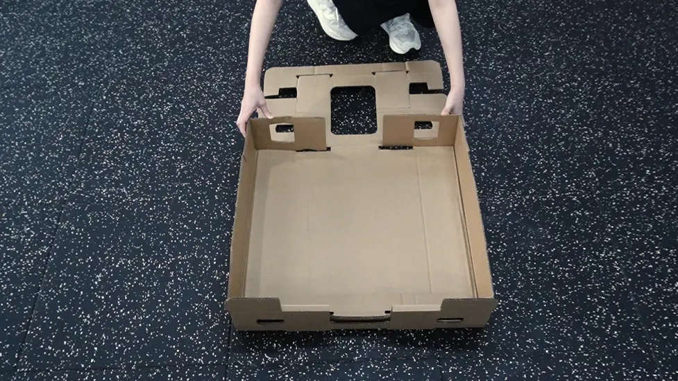 Foldning af bundskal trin 4