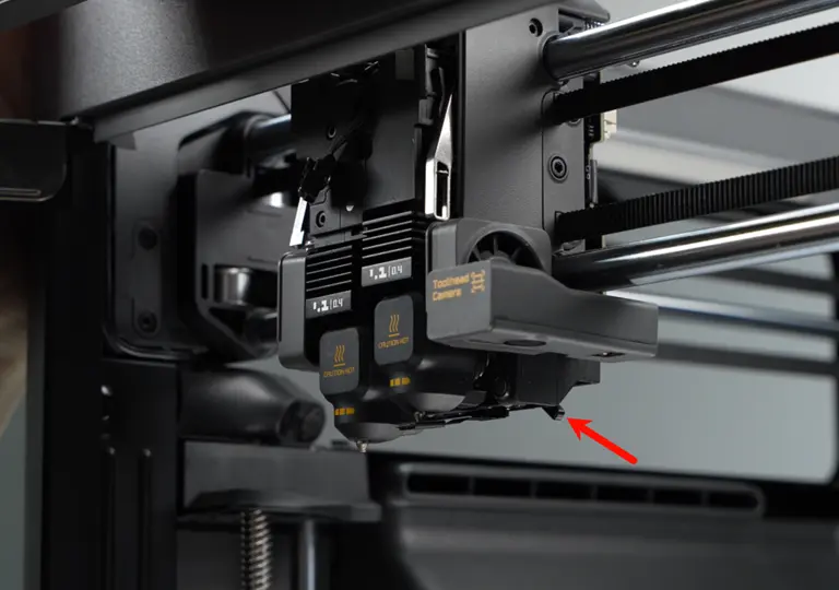 Skift af flow blocker-enhedens arm
