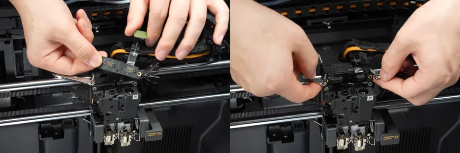 Montering af interfaceboard til hotend-varmeenhed