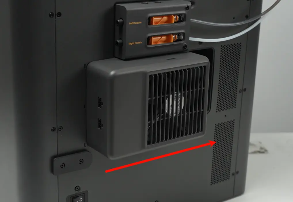 Frakobl kablet til udsugningsventilatoren