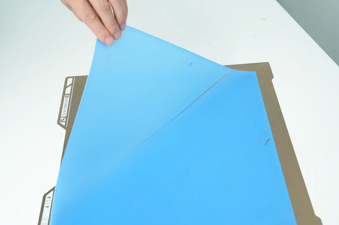 Første lag der er for højt med spredte linjer og dårlig vedhæftning