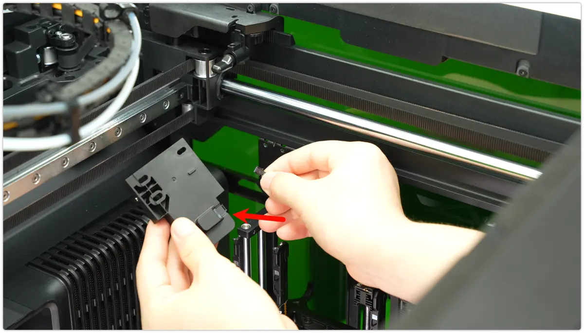 Monter induction hotend-låseaktuatoren