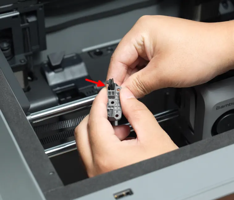 Tag remmen ud af remholderen