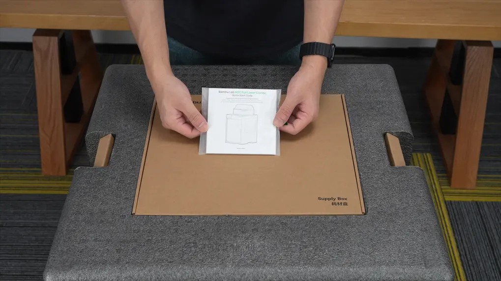 Lynstartguide oven på printeren