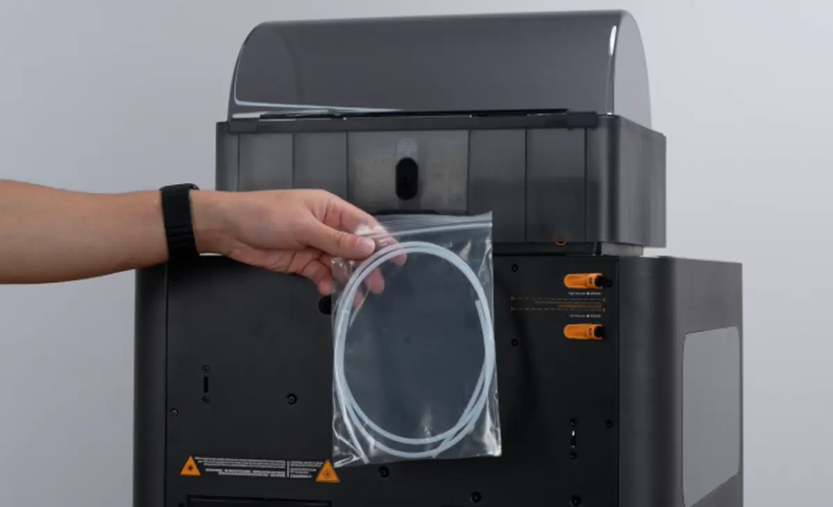 Den lange PTFE-slange