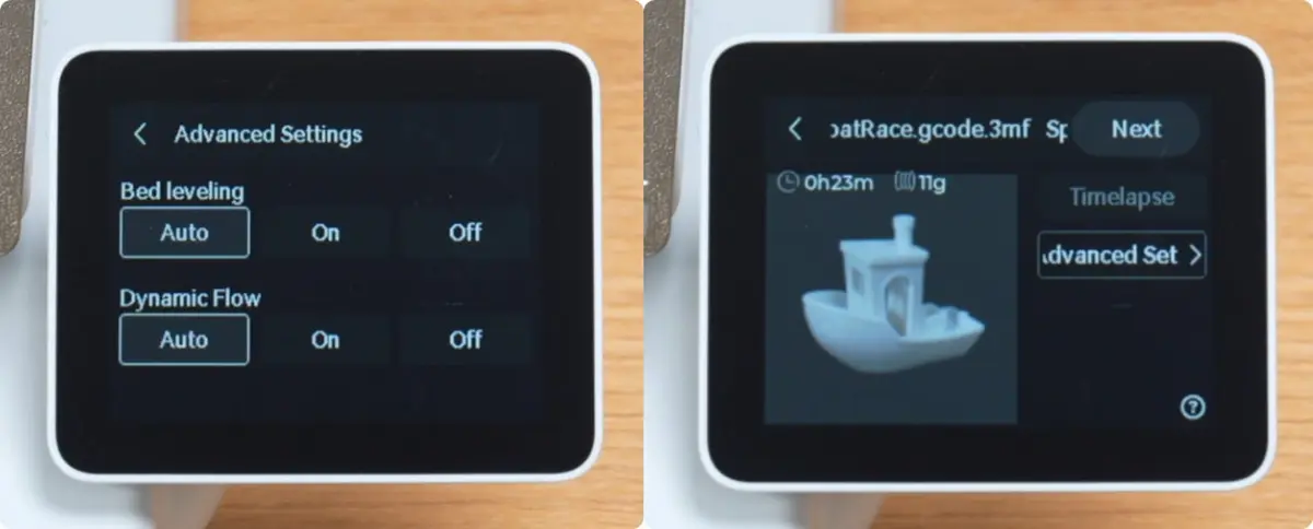 Slå timelapse og avancerede indstillinger til efter behov