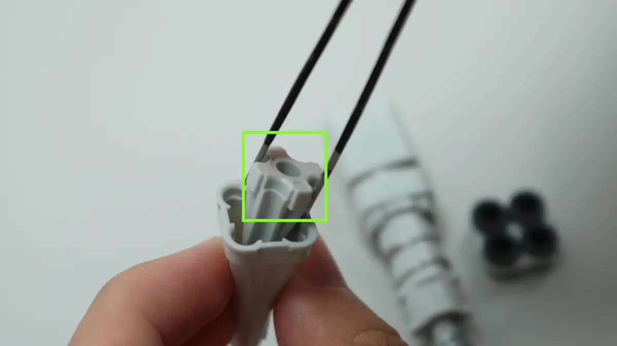 Fjern knækket filament fra filament hub