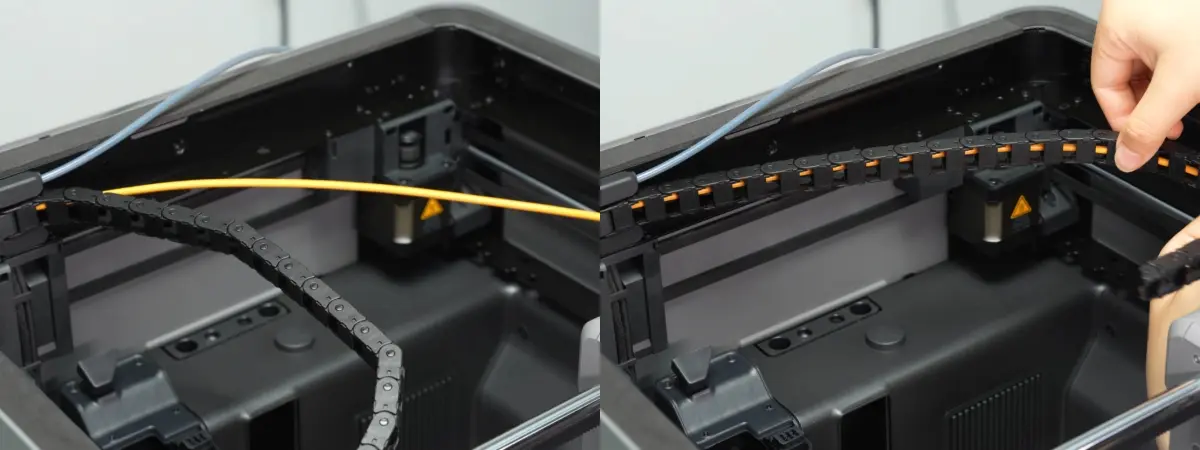 Installation af USB-C kabel i kabelkæden