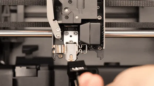 Animeret vejledning til korrekt installation af P2S hotend