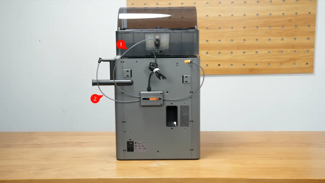 Ror fra AMS til buffer pa printerens bagpanel