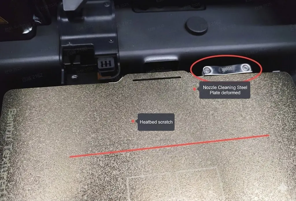 Inspektion af nozzle-rengøringsstålplade for deformation