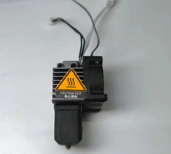 Korrekt hotend-blæserinstallation set forfra