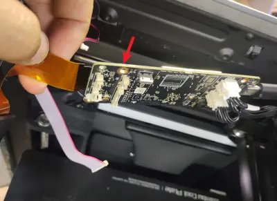 AP mainboard adskilt fra kammeret
