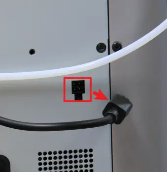 Frakobling af 4-pin kabel fra printeren