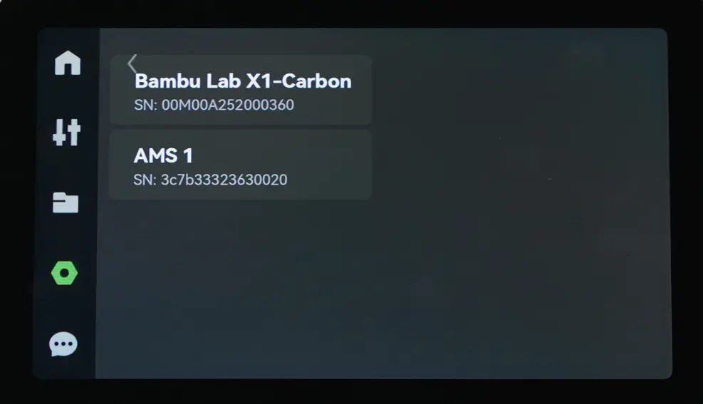 AMS serienummer vises korrekt under Generelt-Modelnavn