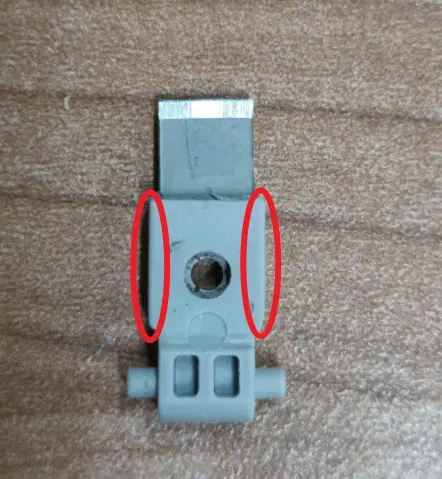 Kutter fjernet fra ekstruder til inspektion og filelng