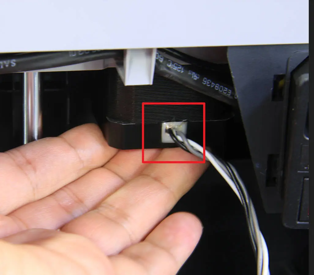 Z-motor fjernet fra X1-printer bundramme