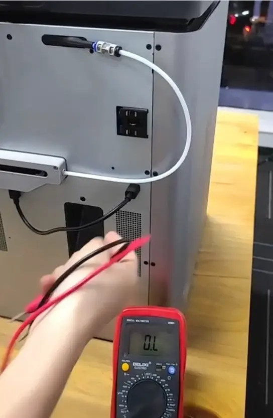Måling af modstand på 4Pin-kabel tilsluttet buffer - billede 2