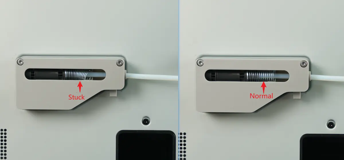 AMS-buffer med fjeder og slider