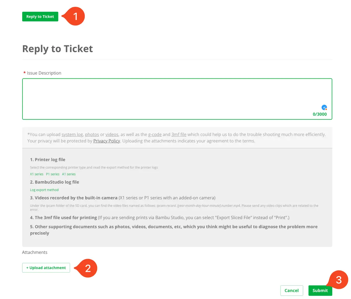 Upload filen og klik Send