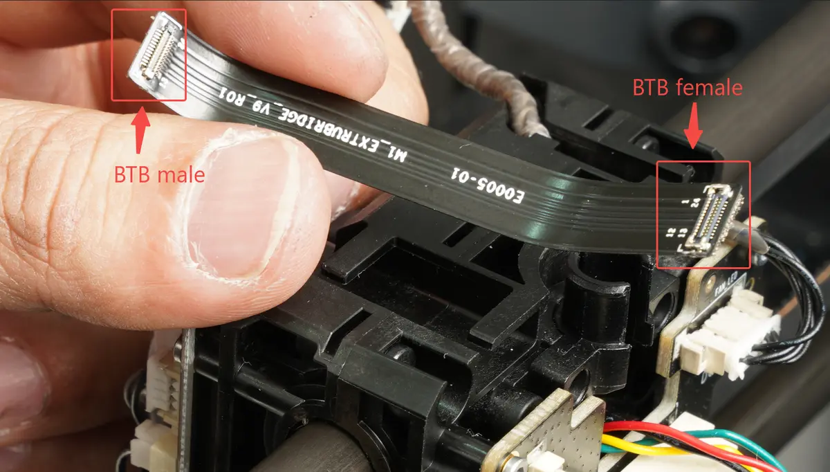 BTB-stik-oversigt for korrekt orientering af FPC-kabel til boards