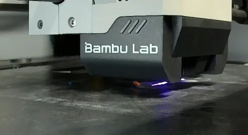 Blat lys fra den lodrette laser på IR-blue-versionen